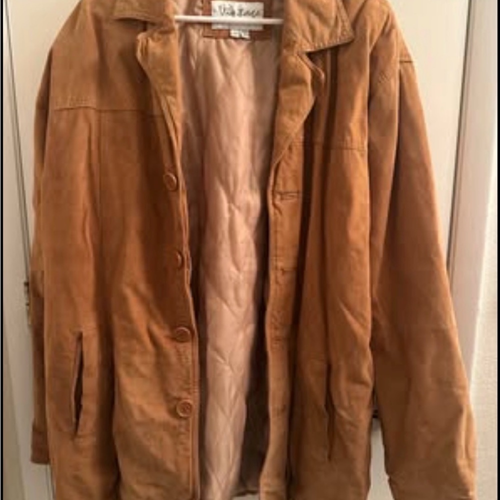 Vintage leather Jacket in Tan/camel